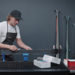 Kanten schleifen beim Kinderski