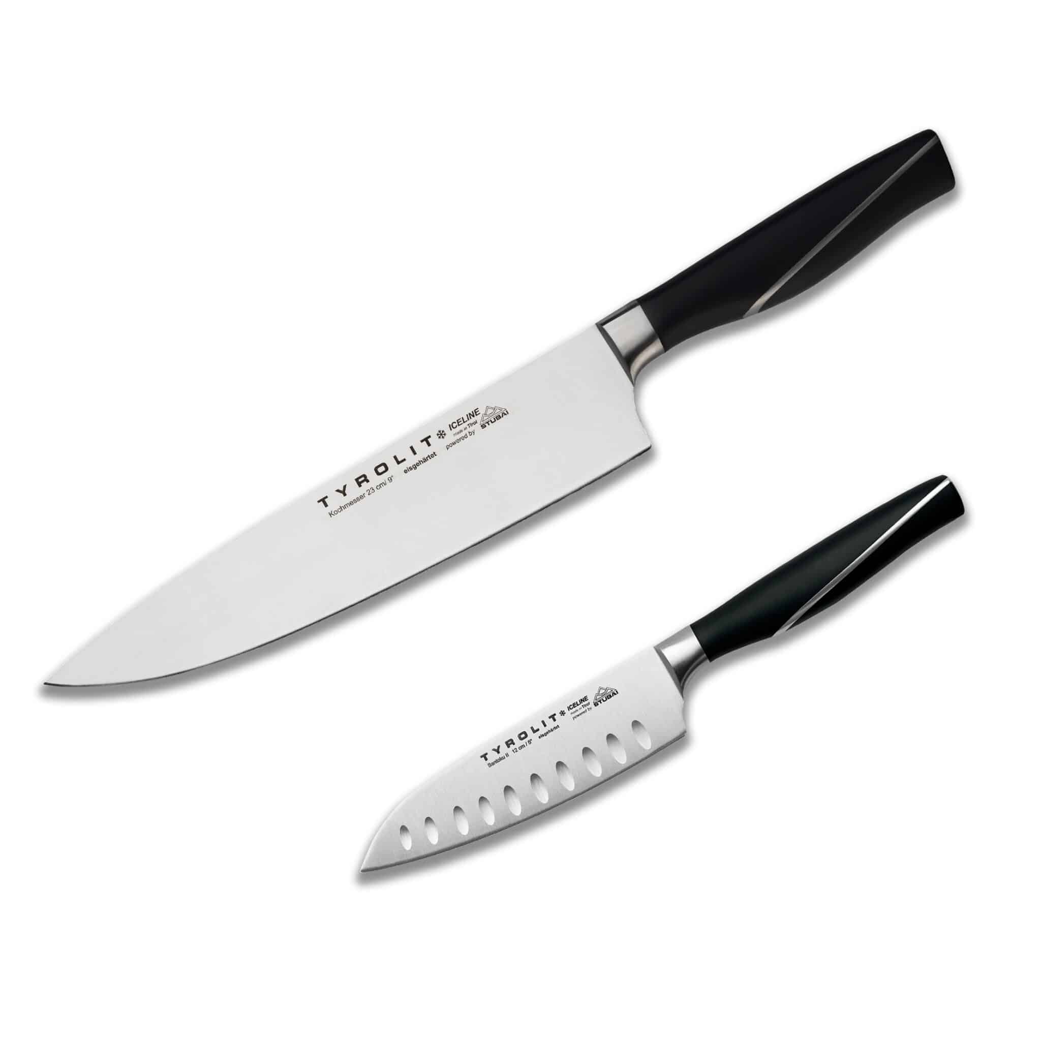 TYROLIT Life Iceline Messerset Beginner mit Kochmesser und Santoku II
